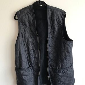 Navy Barbour Polarquilt Vest, Men's Large